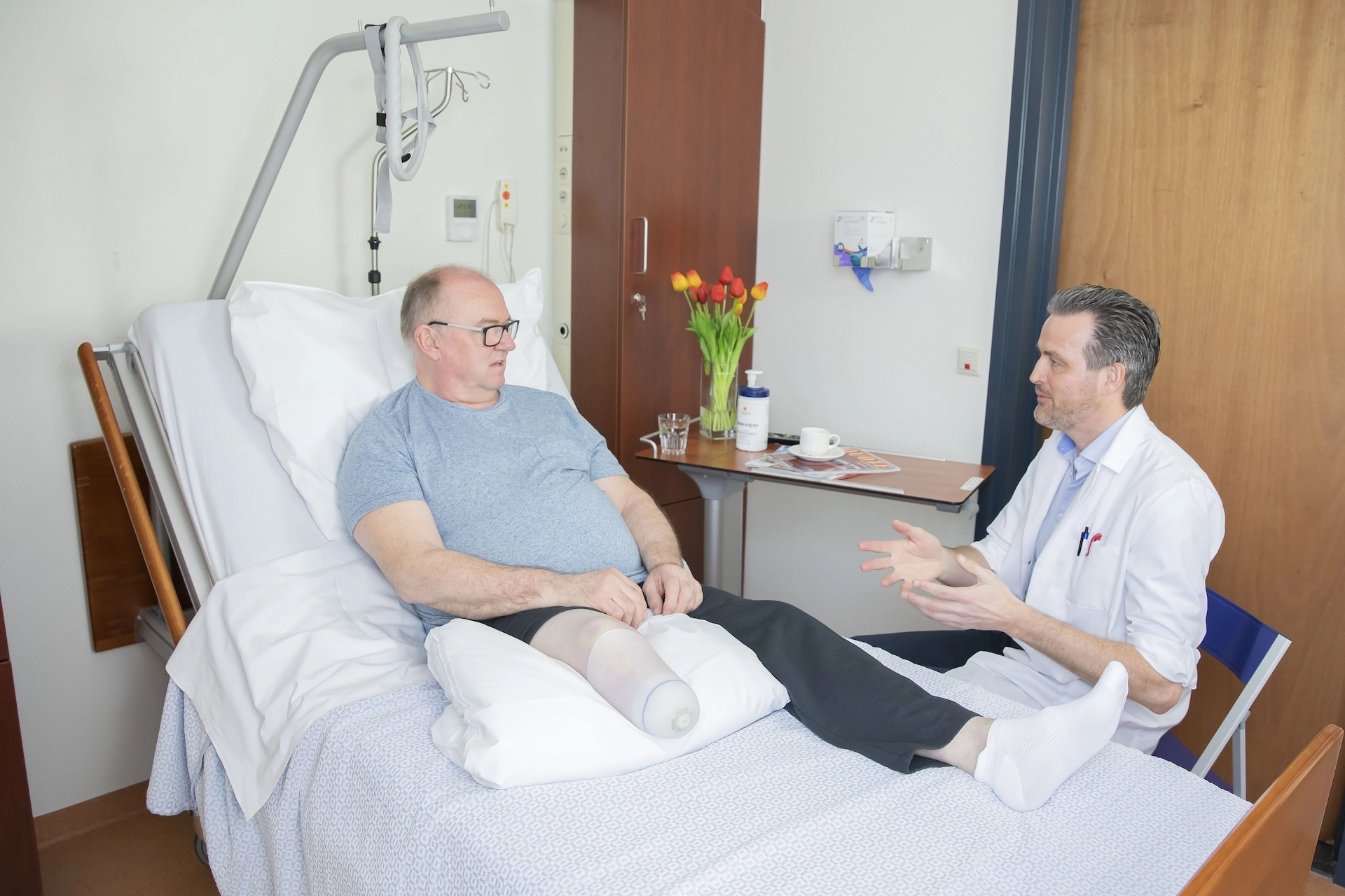 Operation und Heilung nach Amputation