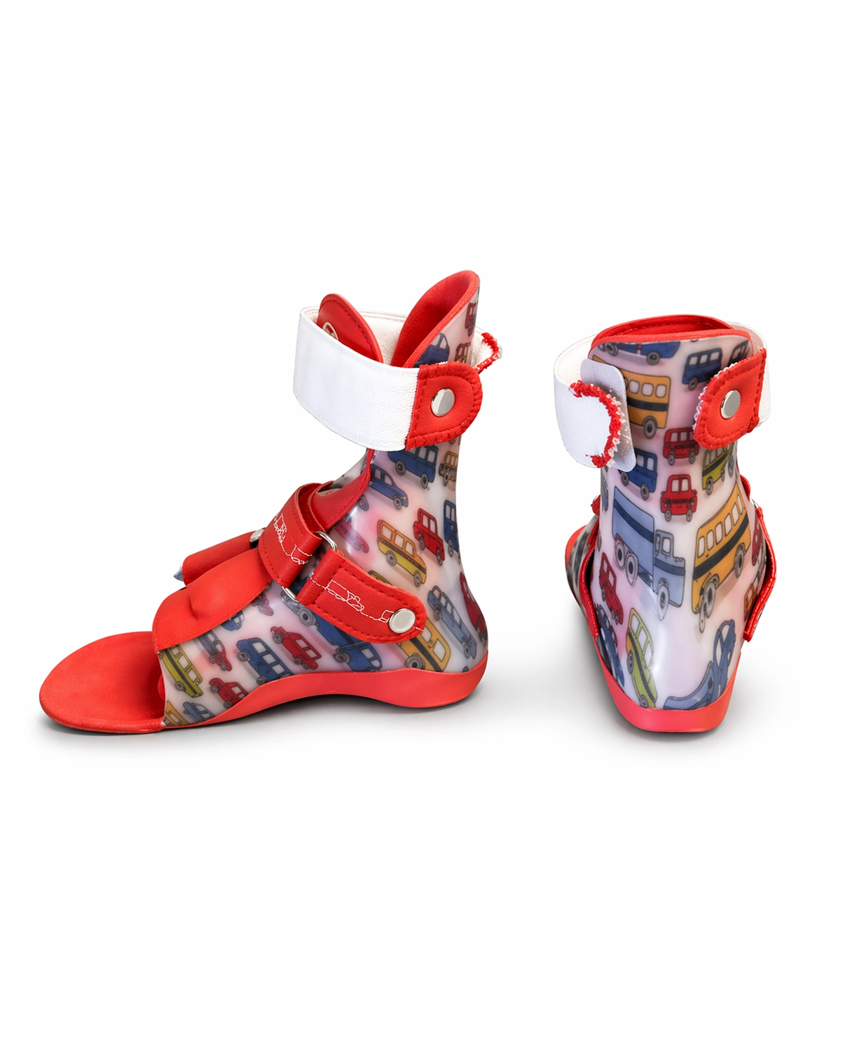 Bunte Fussorthese mit Automotiv