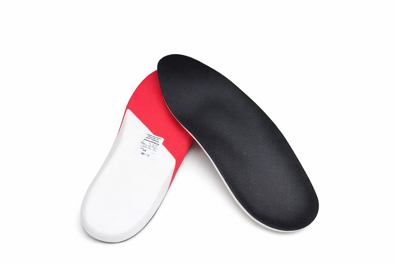 Orthopaedische Einlagen fuer Sportschuhe