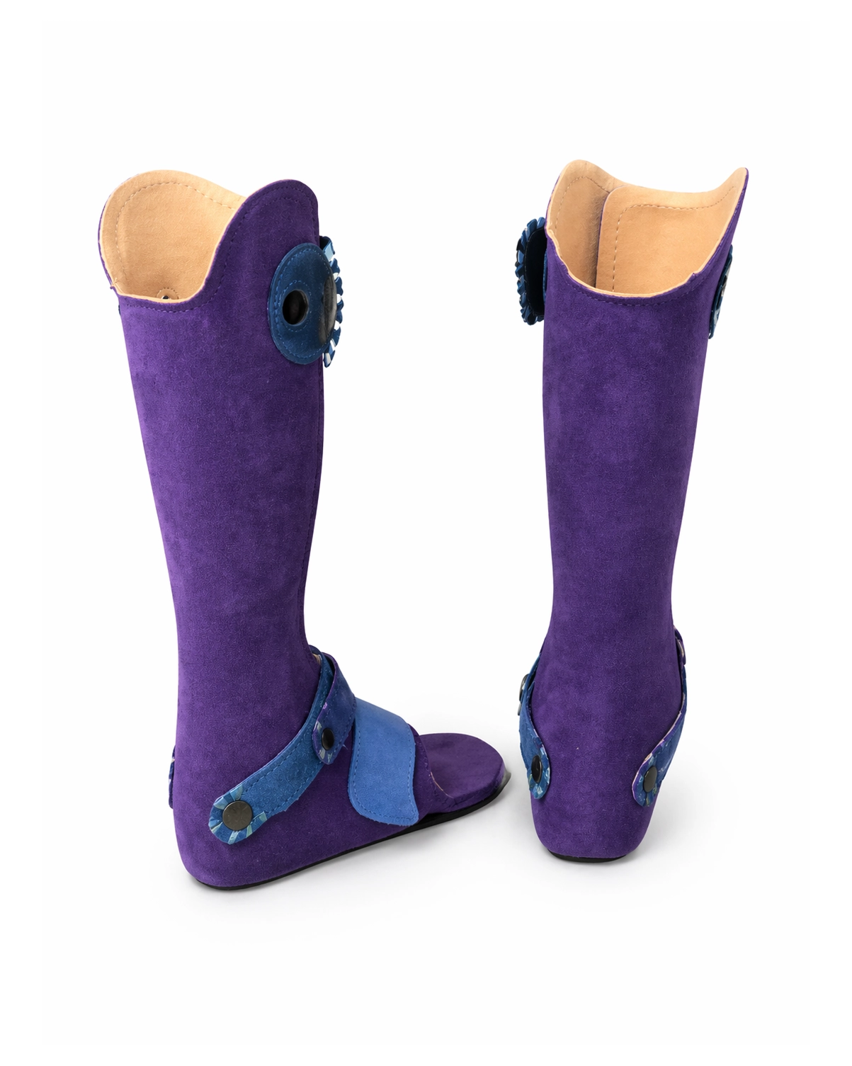 Beinorthese lila fuer Kinder