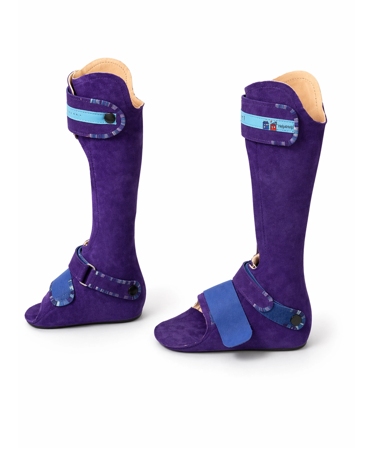 Beinorthese lila fuer Kinder