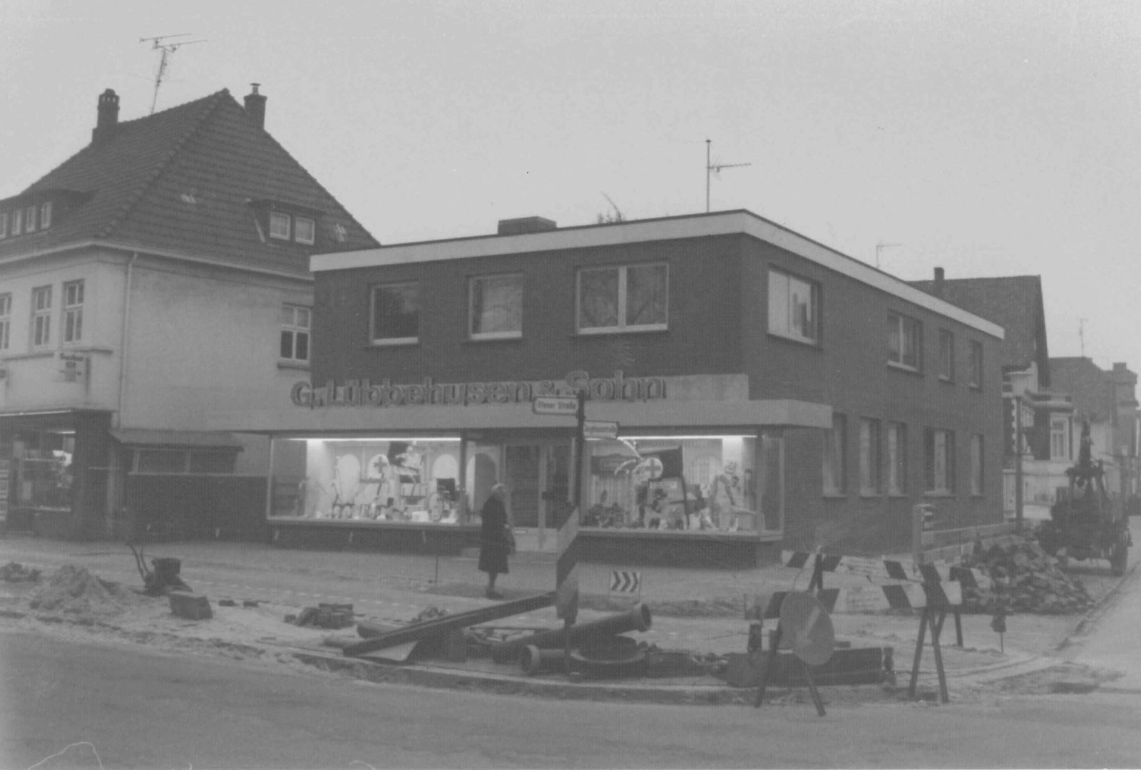 Filiale des Sanitaetshauses Luebbehusen in 1972